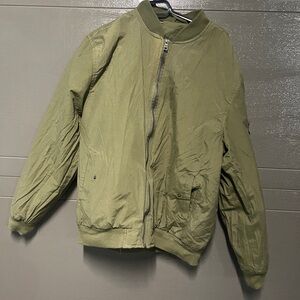 Olive Green Bomber Jacket